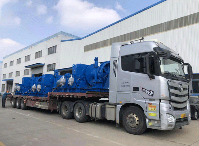4 Sets Of 25t Electric Luffing Winches Delivered On Time