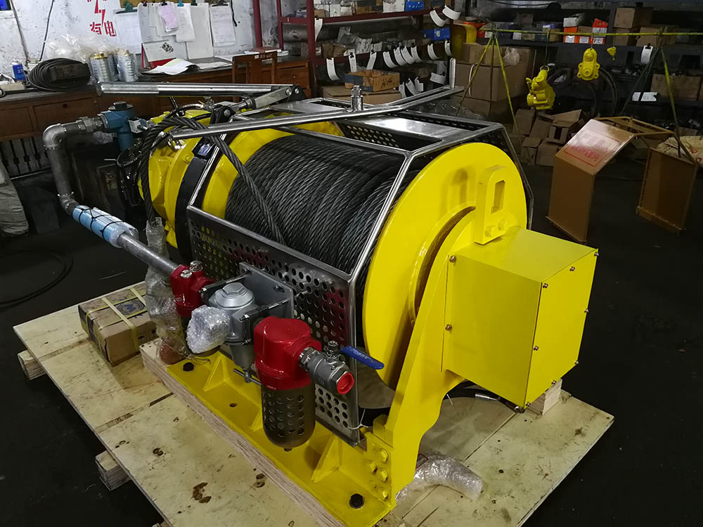 2 set 5-ton air  winches shipped to Saudi Arabia